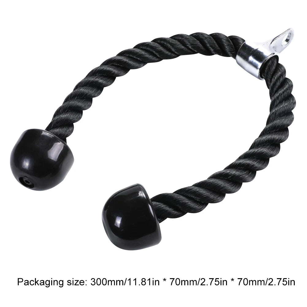 Cable Machine Attachment Multi Workout Rope with Handles Heavy Tricep Rope Abdominal Crunches Rope for Home/Gym Workout Exercise