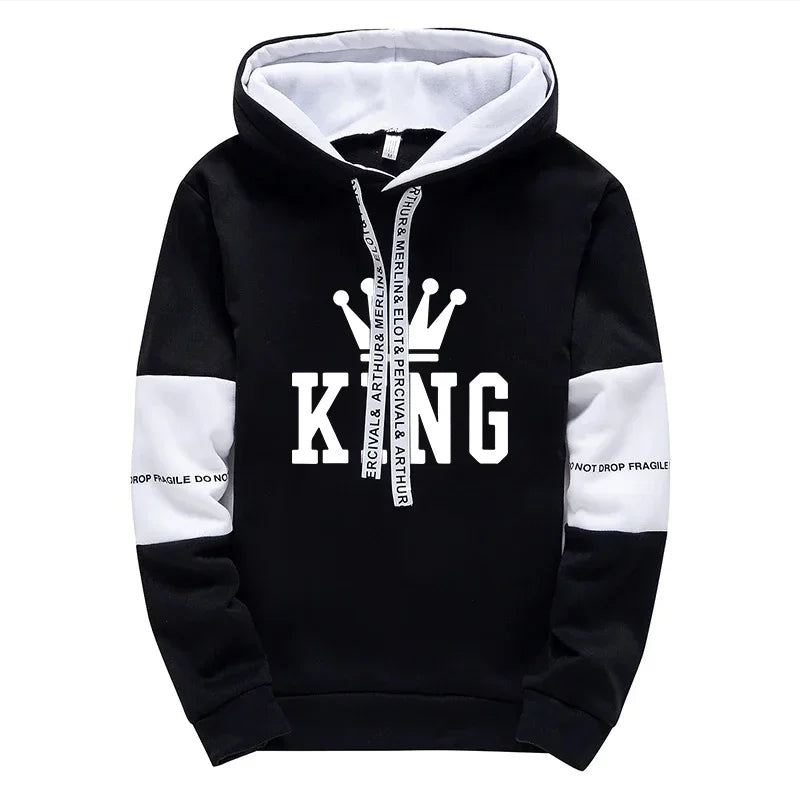King Printing Mens Tracksuit Single Piece Sweatshirts Sweatpants Casual Hoodie Pants Outdoors Mens Clothing Hot Sales Streetwear