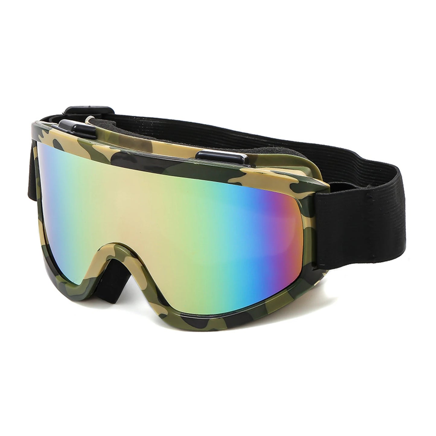 Double Layer Ski Goggles with Colorful Lens Sand-Proof Polarized Ski Goggles Anti-Collision Anti-Glare Lens Goggles for Skiing