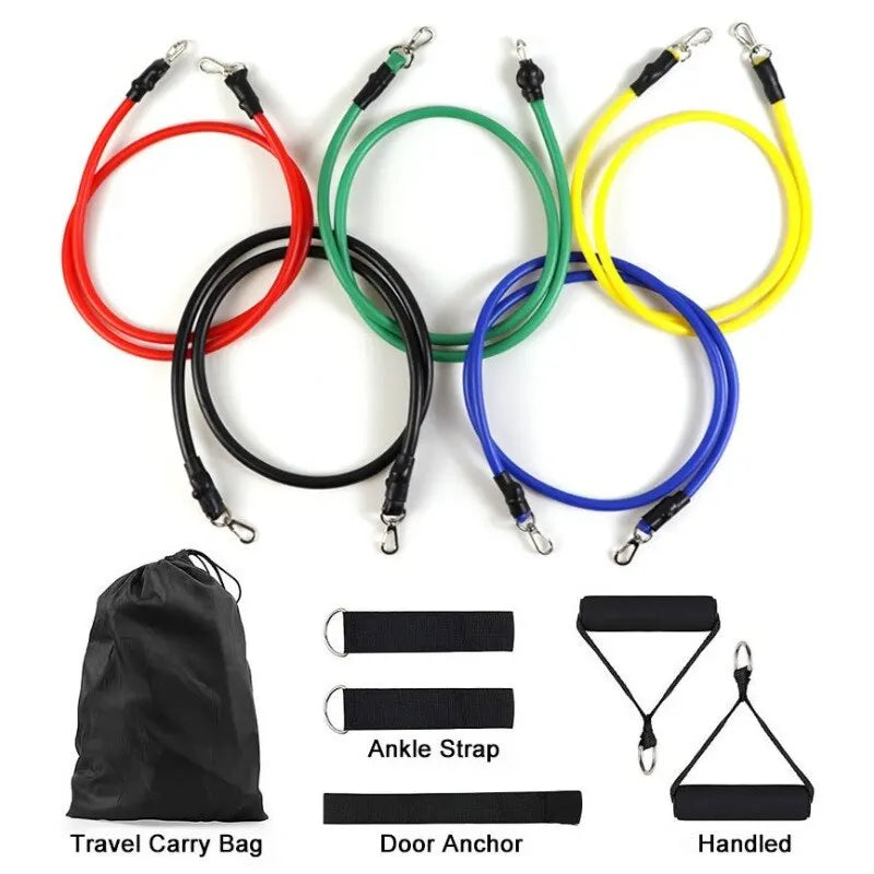 11Pcs/Set Resistance Bands