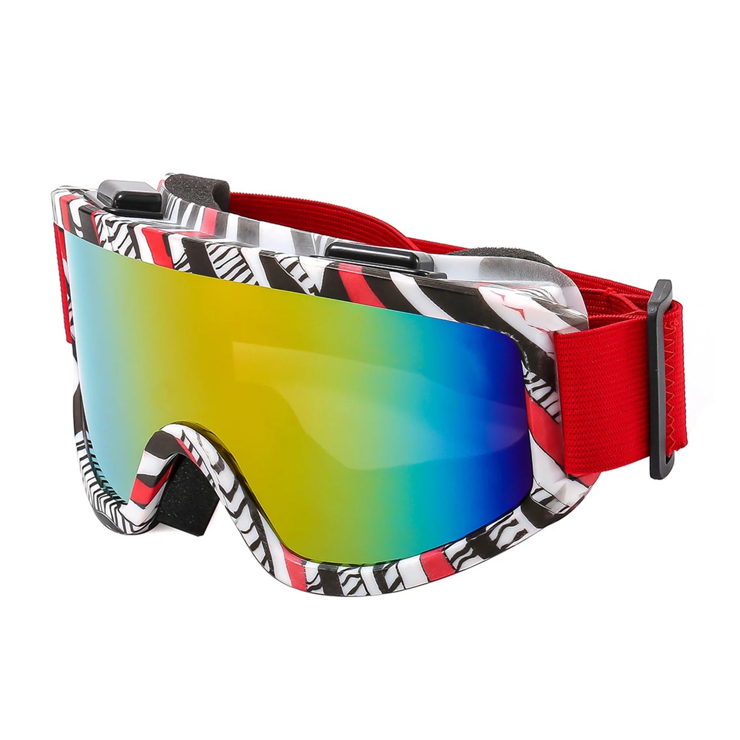Double Layer Ski Goggles with Colorful Lens Sand-Proof Polarized Ski Goggles Anti-Collision Anti-Glare Lens Goggles for Skiing