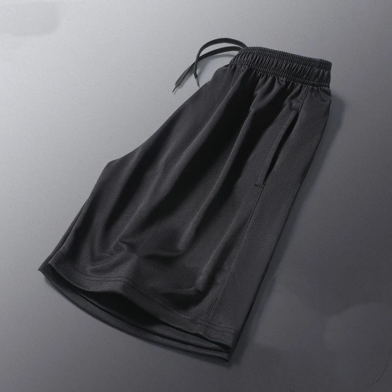 Running Shorts Men Striped Printing Loose Basketball Sport Gym Breathable Shorts Fitness Training Workout Bottom Male